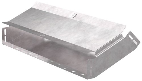 Угол для лотка вертикальный внутренний с крышкой Промрукав Стандарт 45град. 600х80 фото Угол для лотка вертикальный внутренний с крышкой Промрукав Стандарт 45град. 600х80 картинка